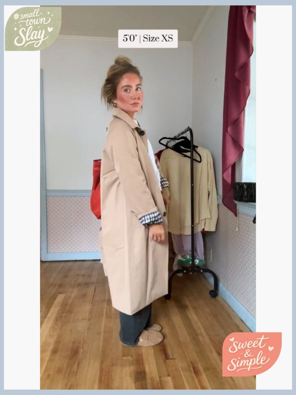 Women's Lightweight Single Breasted Long Trench Coat Work Casual - Picture 7 of 7